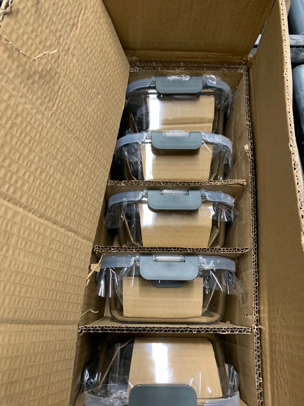Photo 1 of [10-Pack] Glass Meal Prep Containers with Lids, MCIRCO Food Storage Containers with Snap Locking Lids, Airtight Lunch Containers, Microwave, Oven, Freezer and Dishwasher