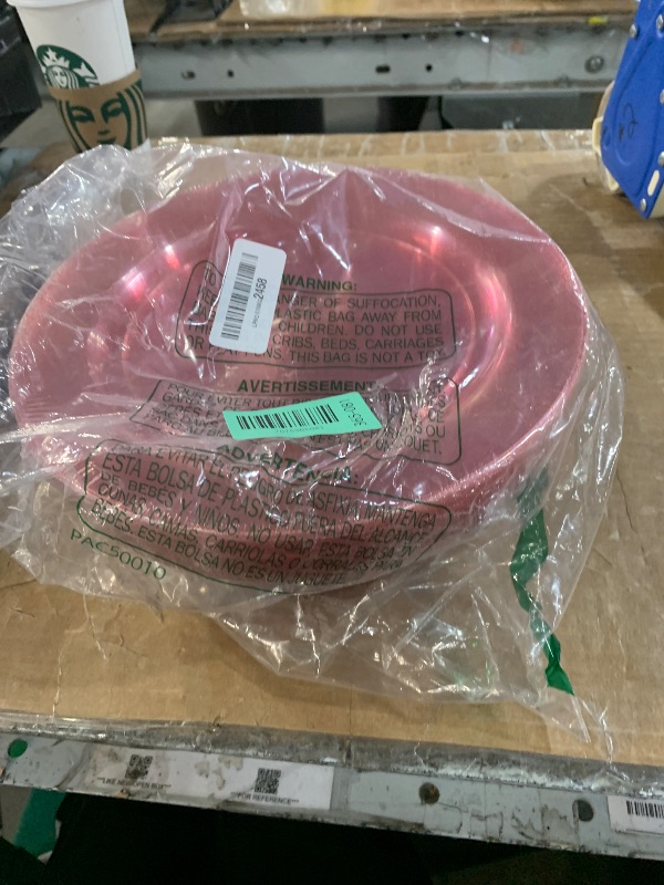 Photo 1 of ***MISSING PARTS***
ONLLY SMALL PLATTES****
50PCS Pink Plastic Plates - Heavy Duty Pink Disposable Plates - Include 25PCS 10.25inch Dinner & 25PCS 7.5 inch Dessert/Salad Plates - Ideal for Valentine's Day, Birthday, Wedding, Bridal Shower