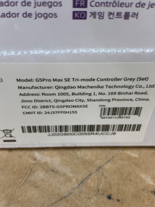 Photo 1 of ******* factory sealed*******Machenike G5PRO Max SE 1000HZ Wireless Gaming Controller for NS/PC/iOS/Android with Charging Dock,PC Controller Hall Effect Joystick/Triggers/Gyroscope,RGB Backlight, Gray