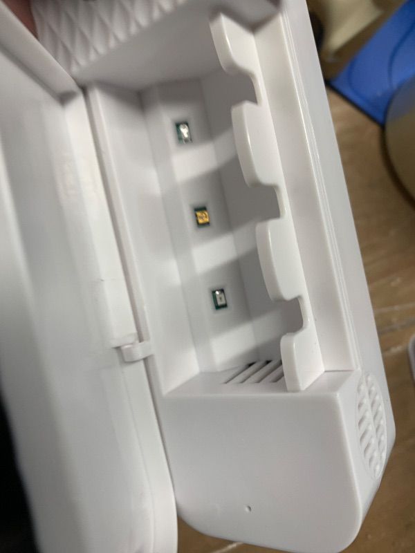 Photo 1 of ***MINOR DAMAGE***
NeteHon Smart Toothbrush Holder, Wall Mounted Toothbrush Holder with Toothpaste Dispenser, Drying Function and 3 Toothbrush Slots for Bathroom (White)