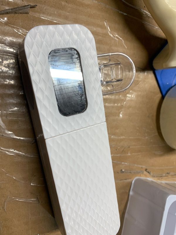 Photo 1 of ***MINOR DAMAGE***
NeteHon Smart Toothbrush Holder, Wall Mounted Toothbrush Holder with Toothpaste Dispenser, Drying Function and 3 Toothbrush Slots for Bathroom (White)