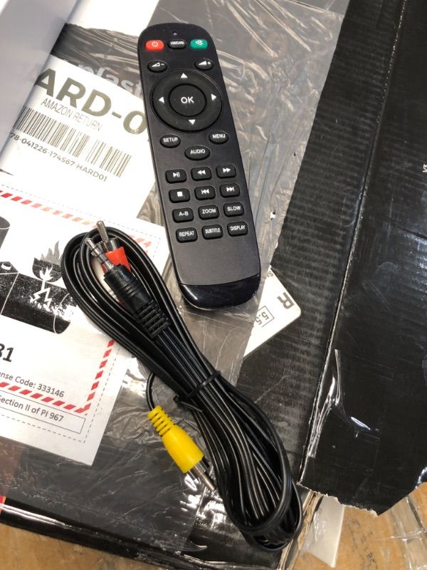 View 5 of ***MISSING PARTS***
17.5" Portable DVD Player with 15.6" Large HD Screen, 6 Hours Rechargeable Battery, Support USB/SD Card/Sync TV and Multiple Disc Formats, High Volume Speaker, Black