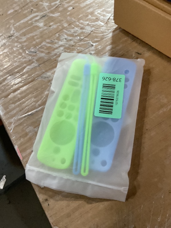 Photo 1 of (2 Pack) OneBom Soft Silicone Remote Cover for (newestmodel) Stick HD, 4K Remote Controls, Remote Case Glow in The Dark, Anti Slip Shockproof Protective Case with Lanyard (Glow Green&Glow Blue)