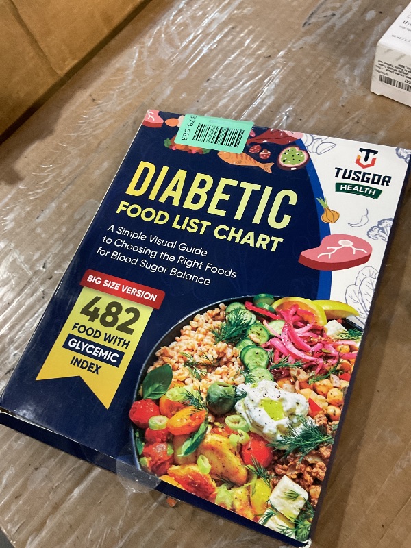 Photo 1 of [480+ FOODS] Diabetic Food List With Glycemic Index Information - Magnet Diabetes Food List Chart Booklet With Glycemic Index 2026 Version For Newly Diagnosed, Type 1, Type 2 Diabetes (Large Size)