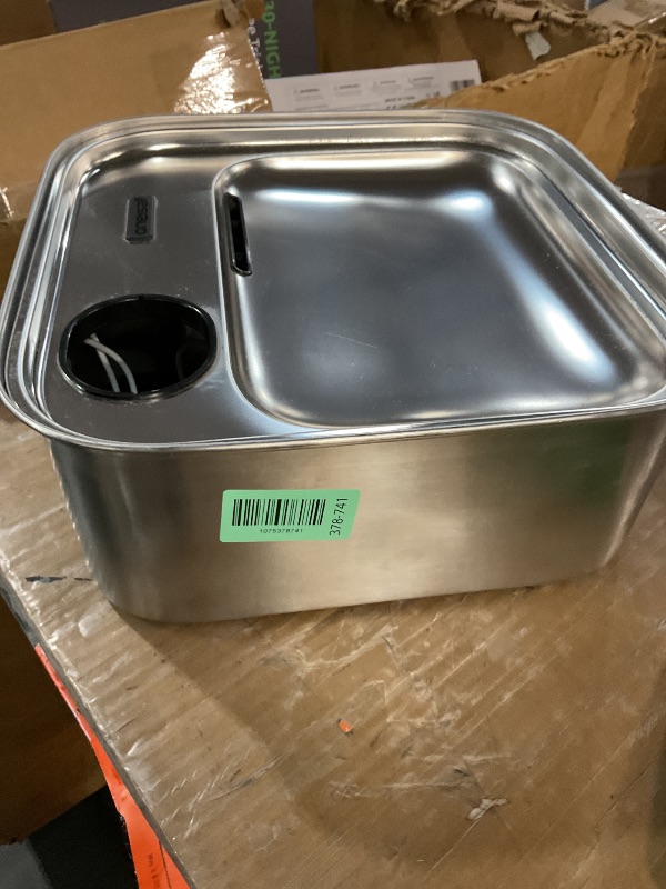 Photo 1 of ***MISSING PARTS***
oneisall Dog Water Fountain for Large Dogs, 10L/2.6Gal Stainless Steel Automatic Dog Water Bowl Dispenser with Deeper, Wider Drinking Area, Water Window & Triple Filtration for Large Dogs & Multi-Pet