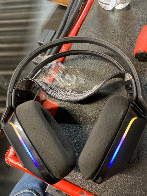 Photo 1 of ***MISSING PART***Logitech G733 Lightspeed Wireless Gaming Headset, Suspension Headband, Lightsync RGB, Blue VO!CE Mic, PRO-G Audio – Black, Gaming Headset Wireless, PC, PS5, PS4, Switch Compatible