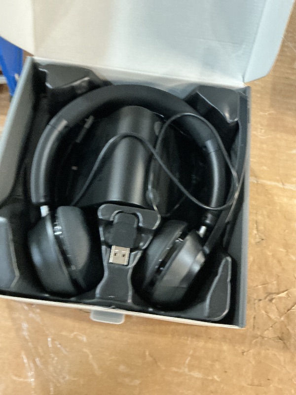 Photo 1 of (Upgraded Version) Wireless Headset, Bluetooth Headset with Noise Cancelling Microphone, Best Headphones with Mic Mute & USB Dongle for PC/Computer/Laptop/Cell Phones/Remote Work/Call Center