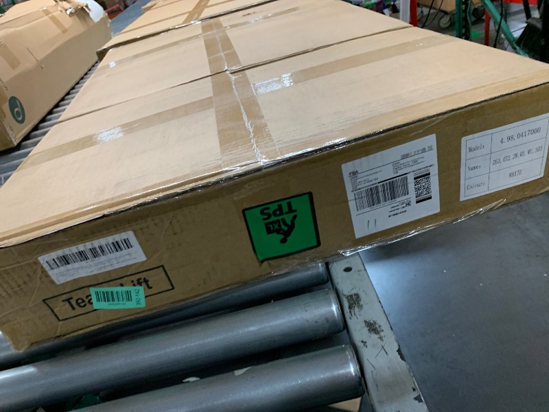 Photo 1 of ***FACTORY SEALED***Fromann Adjustable 3 Legs Standing Desk Frame Base Electric Corner Sit-Stand Desk for Home and Office (White)