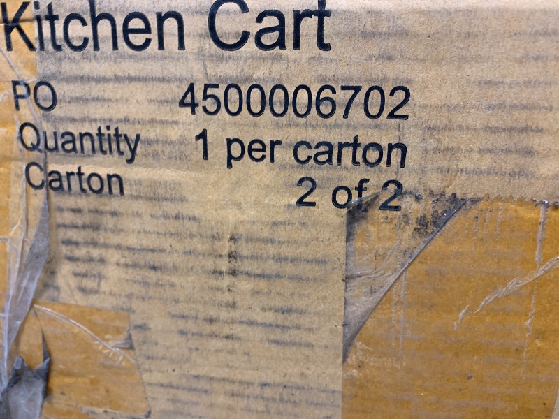 Photo 1 of ***Partial Set Box 1/2 only***
Homestyles Create Kitchen Cart, Brown