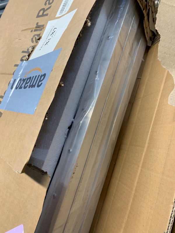 Photo 1 of ***********FOR PARTS ONLY: Ramp is damaged- T bar stabilizer weld is broken.*********
FACHNUO 10 Feet Portable Wheelchair Ramp, Non-Skid Aluminum Handicap Ramps, Folding Threshold Wheel Chair Ramp for Home Steps, Stairs, Entry, Threshold, Doorways, 800LBS
