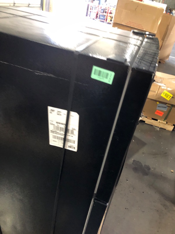 Photo 1 of ***STOCK PHOTO FOR REFERENCE ONLY*** *MINOR DENTS*
 Upstreman 7.7 Cu.Ft. Refrigerator with Freezer, Double Door Fridge, Adjustable Thermostat, Large Capacity, Reversible Door Swing, Refrigerator for Apartment, Office, Dorm, Black?BD75?