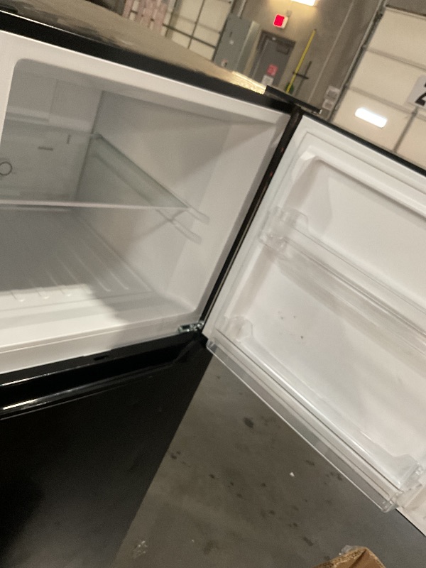 Photo 1 of ***STOCK PHOTO FOR REFERENCE ONLY*** *MINOR DENTS*
 Upstreman 7.7 Cu.Ft. Refrigerator with Freezer, Double Door Fridge, Adjustable Thermostat, Large Capacity, Reversible Door Swing, Refrigerator for Apartment, Office, Dorm, Black?BD75?