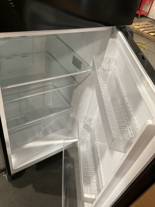 Photo 1 of ***STOCK PHOTO FOR REFERENCE ONLY*** *MINOR DENTS*
 Upstreman 7.7 Cu.Ft. Refrigerator with Freezer, Double Door Fridge, Adjustable Thermostat, Large Capacity, Reversible Door Swing, Refrigerator for Apartment, Office, Dorm, Black?BD75?
