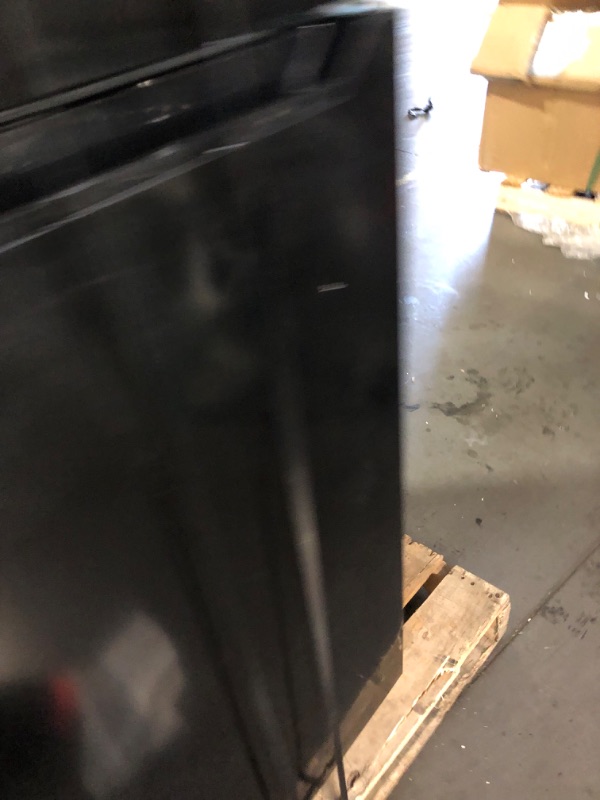 Photo 1 of ***STOCK PHOTO FOR REFERENCE ONLY*** *MINOR DENTS*
 Upstreman 7.7 Cu.Ft. Refrigerator with Freezer, Double Door Fridge, Adjustable Thermostat, Large Capacity, Reversible Door Swing, Refrigerator for Apartment, Office, Dorm, Black?BD75?