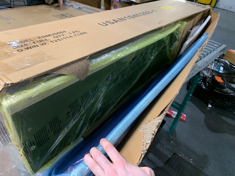 Photo 1 of ***PARTIAL SET - PRICE ADJUSTED***
Allewie Full Size Lift Up Storage Bed, Modern Wingback Headboard, Hydraulic Support, No Box Spring Needed, Light Beige