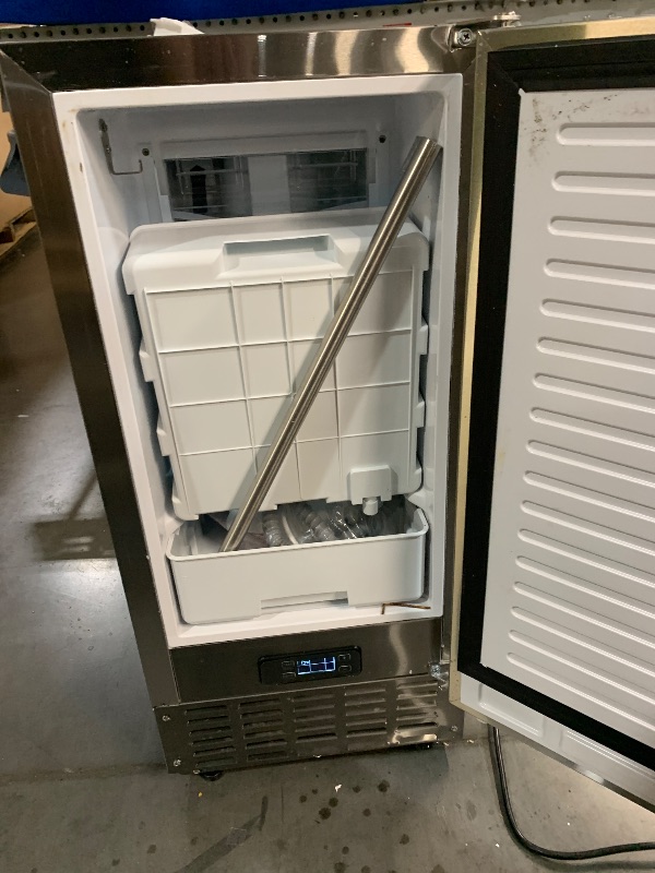 Photo 1 of ***DAMAGED - SEE NOTES/PICTURES***
Newair 15" Undercounter Nugget Ice Maker, Pebble Ice Maker Producing 66 lbs. Daily, Built-in or Freestanding in Stainless Steel, Sonic Ice Makers for Home, Bar, Restaurant