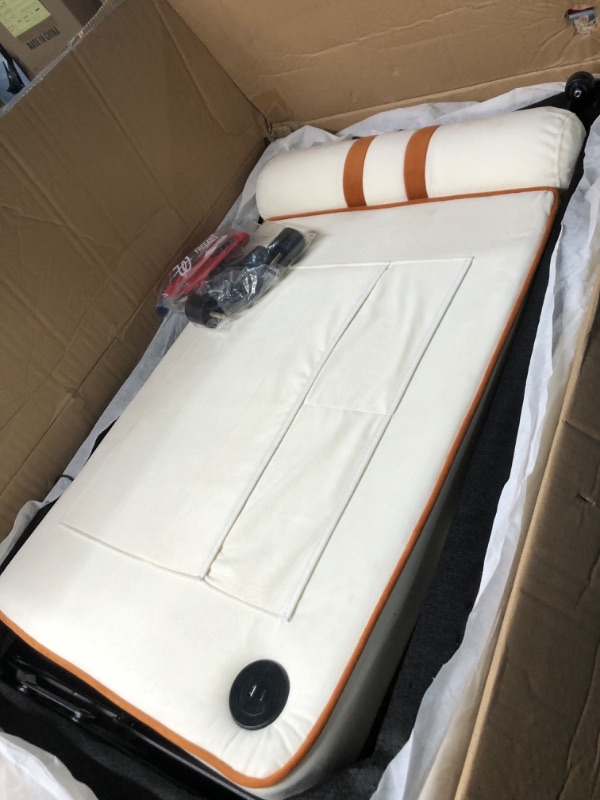 Photo 1 of ***PARTIAL SET (BOX 2) - PRICE ADJUSTED***
Marsail Sofa Bed, 3-in-1 Convertible Sleeper Sofa, Futon Couch with USB Charging, Side Pockets & Adjustable Backrest, Pull Out Couch for Living Room, Apartment, Loveseat, Velvet Fabric, Beige
