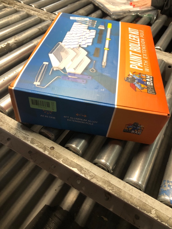 Photo 1 of *missing pieces*Rhibak Paint Roller Kit with Extension Pole, 27 Piece Set, 2 to 4 Ft Pole, 4"9" Paint Rollers, Paint Brushes Set for Professional Painting,House Paint Roller for All Latex and Oil Paints & Stains