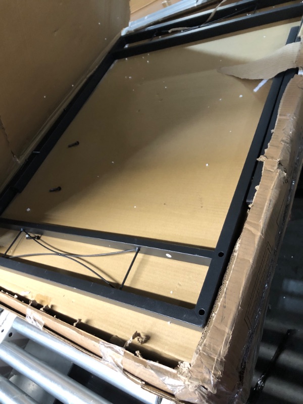 Photo 1 of ***MISSING PARTS***
***PARTIAL SET - PRICE ADJUSTED***
Garvee Wood Dining Table Set for 4 with Upholstered Chairs, Kitchen Table Chairs Set of 4 with Corner Protector, Dining Room Table Set for 4, for Kitchen, Apartment, Retro Gray