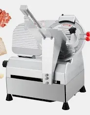 Photo 1 of ***MISSING PARTS******DAMAGED - SEE NOTES/PICTURES***Garvee Automatic Meat Slicer, 800W Deli Slicer with 0-18mm Adjustable Thickness, 12" Stainless Steel Removable Blade,Food Slicer Machine for Meat Cheese Bread for Home/Commercial Use