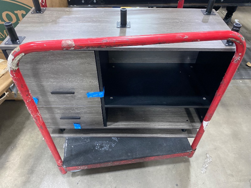 Photo 1 of **ONLY THE BOOK NOOK SECTION**Tribesigns 63 Inch Executive Desk with File Cabinet, L Shaped Office Desk with Drawers and Storage Shelves, Business Furniture Set Workstation for Home Office, Gray and Black