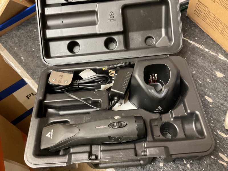 Photo 1 of Andis 79170 Pulse Zr II 5-Speed Detachable Blade Clipper, Cordless Animal/Dog Grooming, Removable Lithium Ion Battery, LED Charge Light, Black