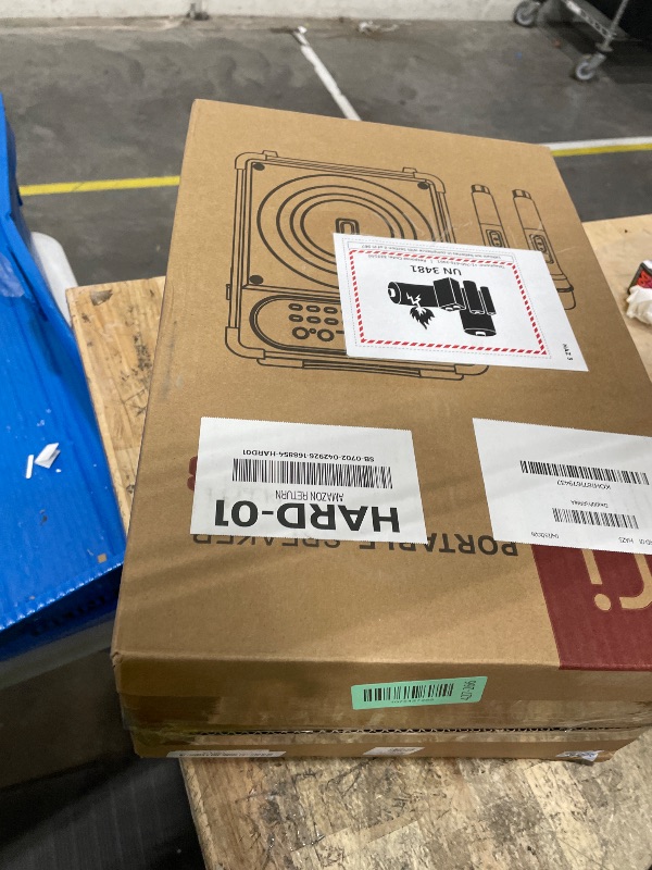 Photo 1 of **FACTORY SEALED** HWWR Karaoke Machine, Portable Bluetooth 5.3 Speaker with 2 Wireless Microphones for Adults, PA System with Echo Adjustment, Support TWS/TF Card/USB/AUX/TVs Connected, Stage Subwoofers