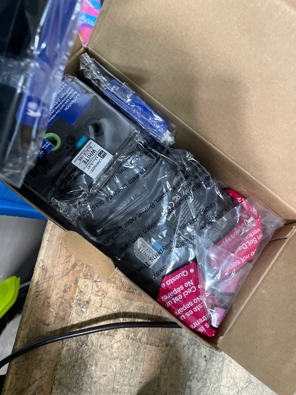 Photo 1 of **FACTORY SEALED** VolenGo Label Maker Machine with 4 Tapes, Wire Label Maker Waterproof-Labels, Laminated Handheld Label Printer, Backlit & Portable & 3 Cable Modes, H1100 Labeler for Industrial Office Organization