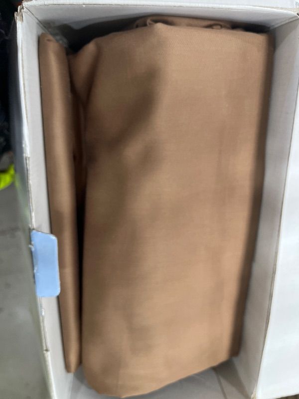 Photo 1 of **FACTORY SEALED** THREAD SPREAD 400TC King 100% Cotton Bed Linen Set - 4Piece Sateen Sheet Set, Deep Pockets, brown (05)