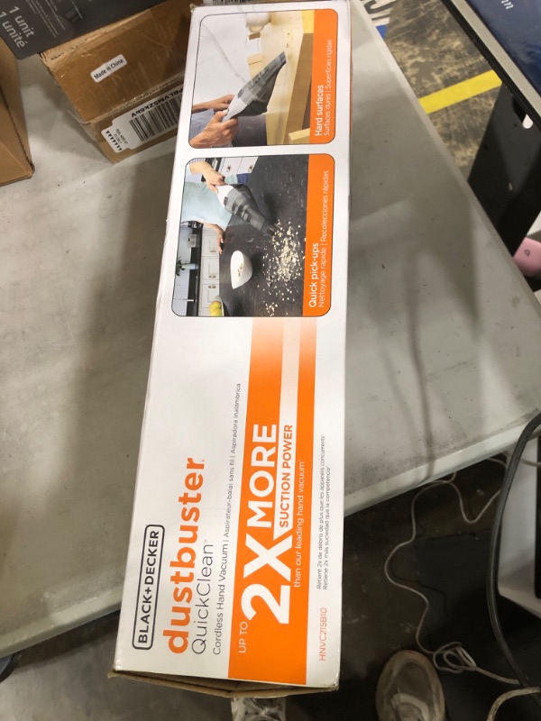 Photo 1 of **MISSING CHARGER**BLACK+DECKER dustbuster Cordless Handheld Vacuum, Portable Car Vacuum Cordless Rechargeable, Wall Mount, Strong Suction QuickClean (HNVC215B10)