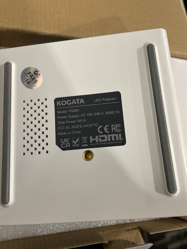 Photo 1 of [850ANSI/Built in Apps] Portable Mini Projector with WiFi and Bluetooth, Kogata Outdoor Movie Proyector, Electric Focus/4P Keystone/HDR10, 1080P HD Projector for Bedroom Home Theater