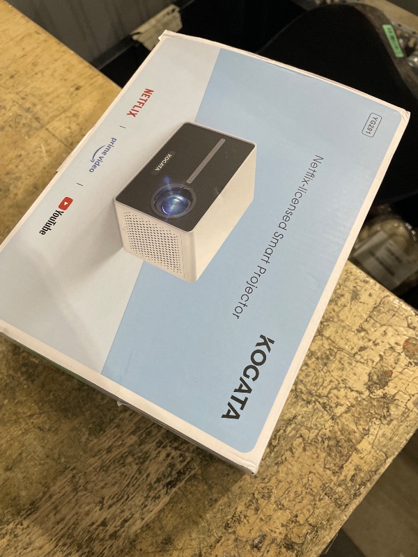 Photo 1 of [850ANSI/Built in Apps] Portable Mini Projector with WiFi and Bluetooth, Kogata Outdoor Movie Proyector, Electric Focus/4P Keystone/HDR10, 1080P HD Projector for Bedroom Home Theater