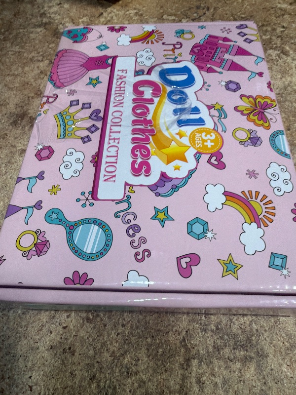 Photo 1 of ?195 Pcs Doll Clothes and Accessories Kit, Include Princess Gowns, Fashion Skirt, Slip Dresses, Tops, Pants, Bikini Swimsuits, Shoes, Crowns, Necklaces, Glasses, Hangers in Gift Box for 11"-12" Dolls