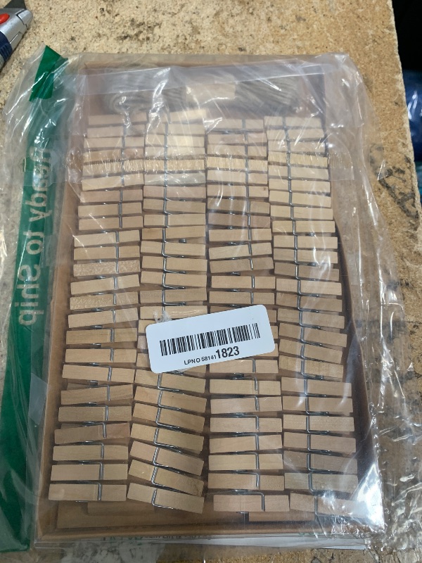 Photo 1 of 1.35 Inch Mini ClothesPins for Photo?100 Pcs? with 32 Feet Jute Twine?Mini Clothes Pins for Crafts,Wooden Small Clothes Pins for Pictures,Tiny Decorative Clothespins for Baby Shower(Natural Color)