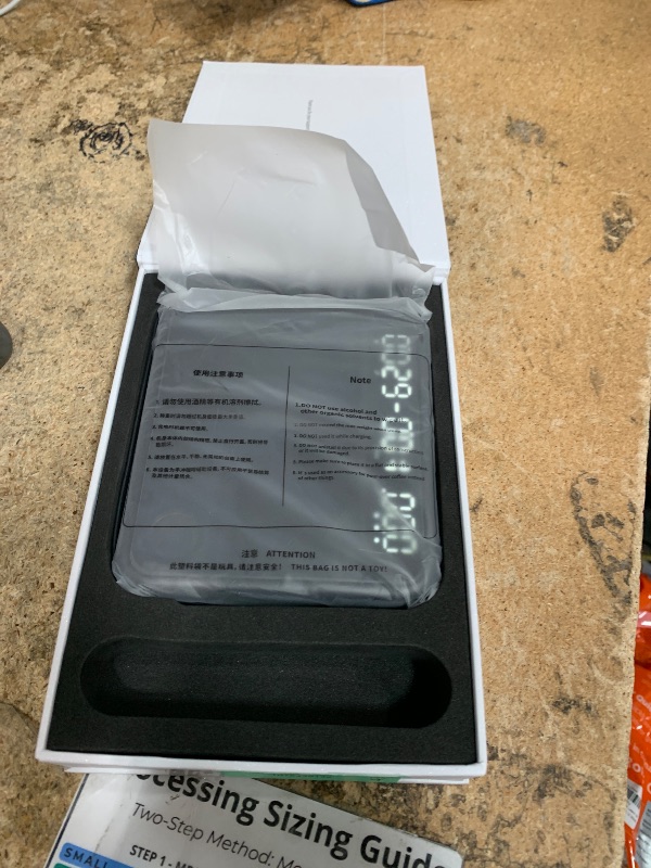 Photo 1 of ***STOCK PHOTO FOR REFERENCE ONLY***BOOKOO Themis Ultra Coffee Scale Espresso Scale with Flow Rate Ratio Auto Weight Mode Smart Bluetooth Digital Scale with APP for Espresso, Pour Over Rechargeable Coffee Bean Scale Waterproof Black