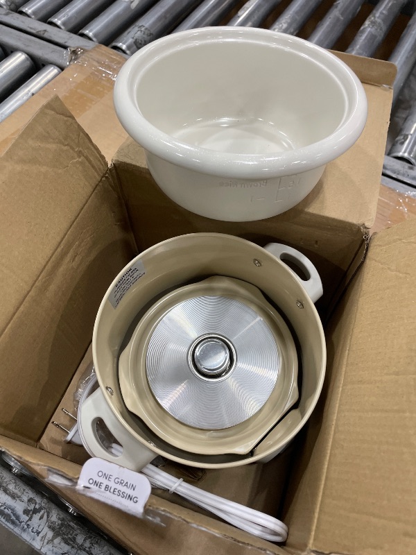 Photo 1 of **PARTS ONLY** AROMA® Mini Rice Cooker, 2-Cup (Uncooked) / 4-Cup (Cooked), Grain Cooker, Soup Maker, Oatmeal Cooker, Auto Keep Warm, 1 Qt, Milk Tea, ARC-302NGMT