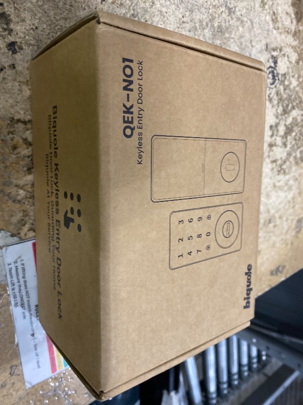 Photo 1 of **PARTS ONLY** Keyless Entry Door Lock with Keypad, Biquole Smart Deadbolt Lock