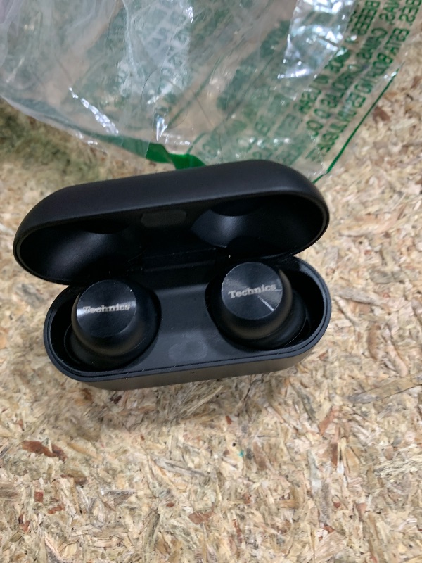 Photo 1 of **PARTS ONLY** Technics Reference Class Hi-Fi Wireless Ear Buds, Dolby Atmos with Head Tracking, Adaptive Noise Cancelling, 3 Device Multipoint, 10-Hr Battery, Wireless Charging, Improved Fit, EAH-AZ100-K(Black)