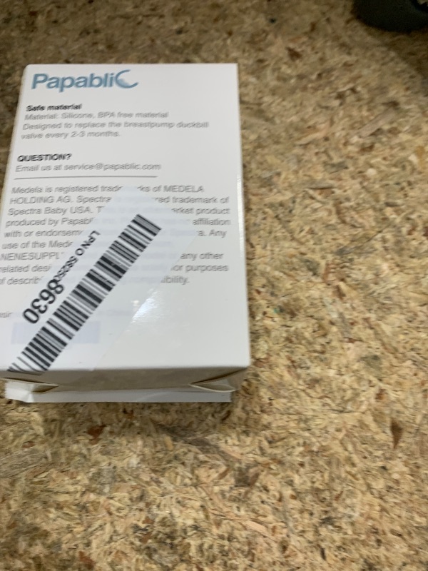 Photo 1 of [6-Count] Papablic Duckbill Valves, Replacement Milk Valves Compatible with Spectra S1 S2 & Medela Breast Pumps Parts Accessories, BPA & DEHP Free, Food-Grade Silicone, Easy to Clean, White