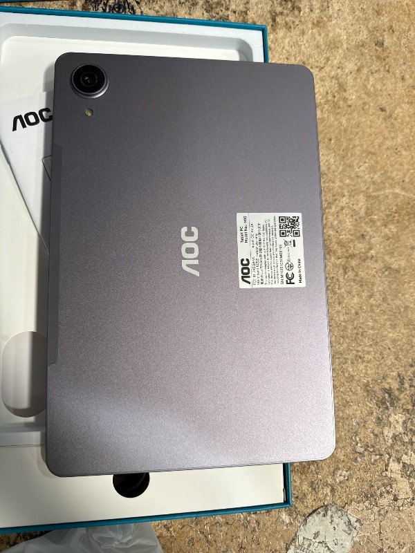 Photo 1 of ***SEE NOTES***AOC 10.1 inch Android Tablet, Android 16 System, 120Hz Ultra-Smooth Display, 4GB RAM 128GB ROM (1TB Expandable), Octa-Core Processor, Widevine L1 for HD Streaming, Face Unlock, Slim Metal Body, GPS