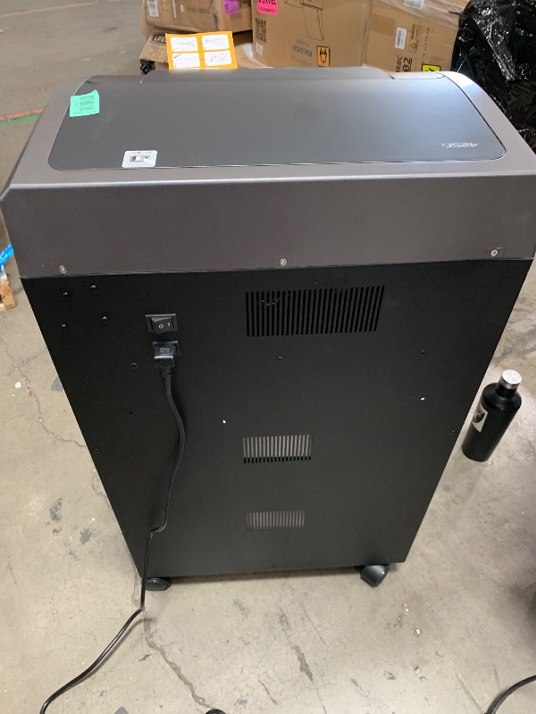 View 4 of (untested, out of box) Fellowes Powershred 425Ci 100% Jam Proof Commercial Grade Manual 30-Sheet Cross-Cut Paper Shredder, TAA Compliant (38425), Black
