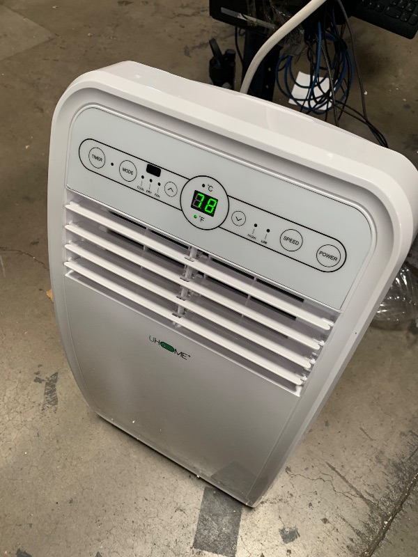 Photo 1 of **DOESNT GET COLD**Uhome Portable Air Conditioner, 8000 BTU Compact AC Unit with Cooling, Dehumidifier, Fan, Remote Control and Window Mount Kit Included, White