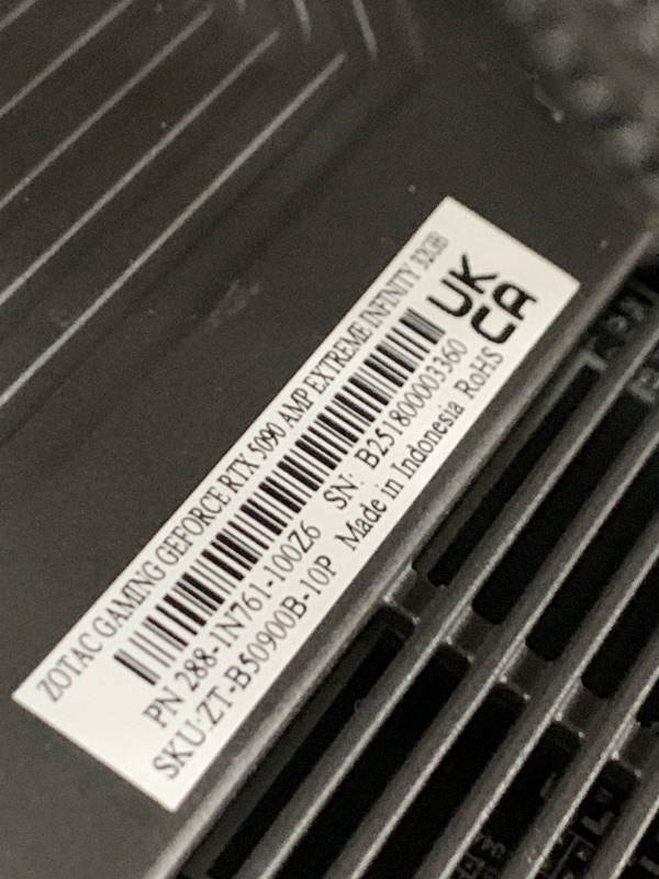 Photo 1 of ****ITEM DID NOT TURN ON WHEN PLUGGED IN** NONFUNCTIONAL AS IS***
ZOTAC MEK Gaming PC Desktop, NVIDIA GeForce RTX 5090 32GB GDDR7, AMD Ryzen 7 9800X3D Up to 5.2GHz, 32GB DDR5, 2TB NVMe SSD, 1200W 80+ Gold PSU, WiFi 7, Windows 11 Pro