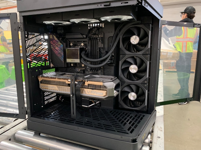 Photo 1 of ****ITEM DID NOT TURN ON WHEN PLUGGED IN** NONFUNCTIONAL AS IS***
ZOTAC MEK Gaming PC Desktop, NVIDIA GeForce RTX 5090 32GB GDDR7, AMD Ryzen 7 9800X3D Up to 5.2GHz, 32GB DDR5, 2TB NVMe SSD, 1200W 80+ Gold PSU, WiFi 7, Windows 11 Pro