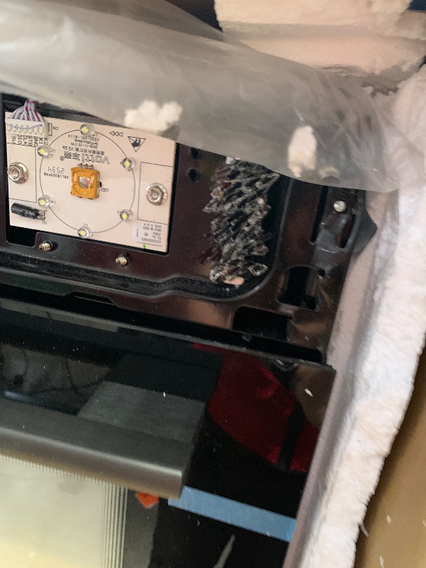 Photo 1 of **very damaged**
24" Built-In Electric Single Wall Oven, 2.5 cu ft Convection Oven with 8 Cooking Modes, Max 500°F, Stainless Steel Touch Control Panel, Triple-Layer Tempered Glass Door for Kitchen