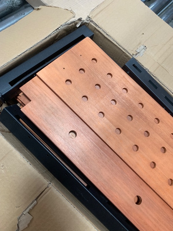 Photo 1 of ***MISSING SOME HARDWARE*** DWVO 72" H x 42" W Outdoor Privacy Fence, Planter Box with Trellis, Wood Fence Panel, Privacy Wall Outdoor for Backyard, Patio,1 Panel, Brown