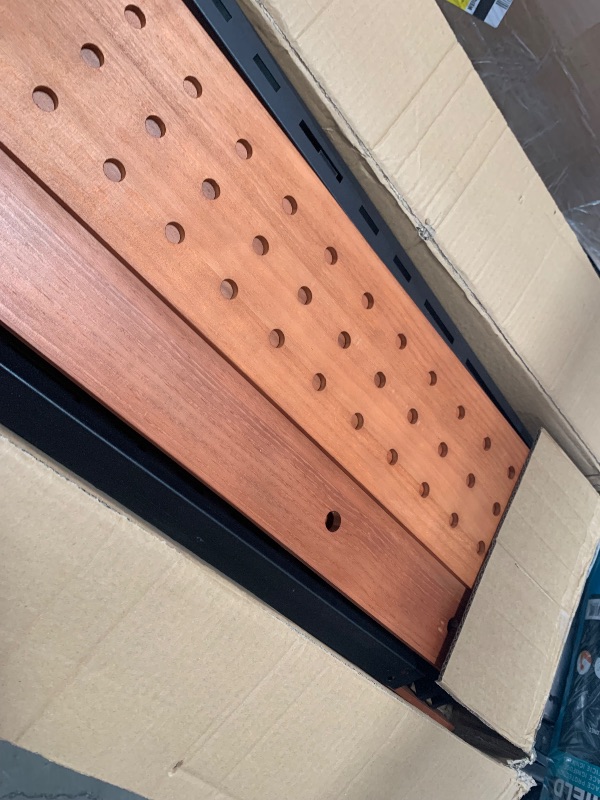 Photo 1 of ***MISSING SOME HARDWARE*** DWVO 72" H x 42" W Outdoor Privacy Fence, Planter Box with Trellis, Wood Fence Panel, Privacy Wall Outdoor for Backyard, Patio,1 Panel, Brown