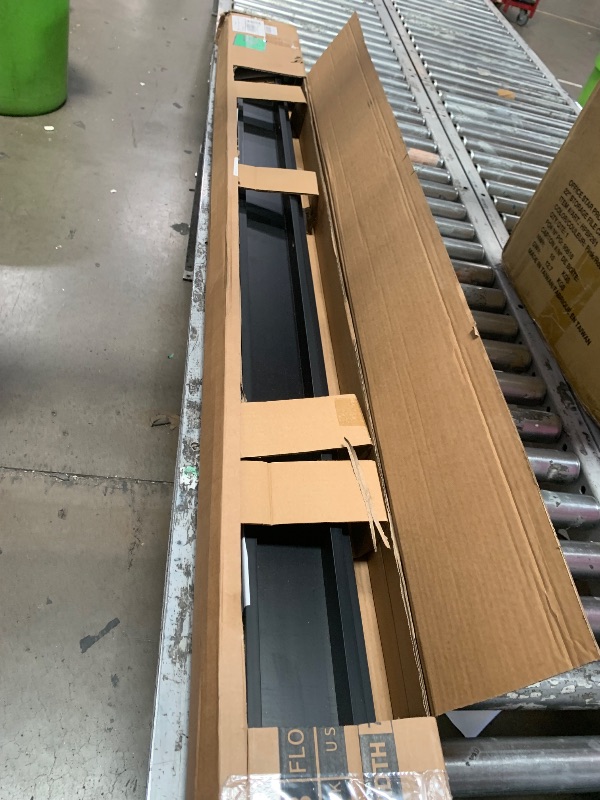 Photo 1 of **ONLY ONE SHELF**Axeman 72 Inch Floating Shelves | Black Picture Ledge Shelf Set of 3 | Rustic Wood Wall Shelves with Lip | 72" Black Picture Shelf for Wall with Ledge | Photo Shelves