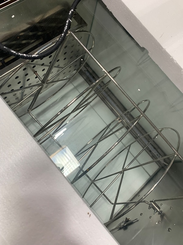 Photo 1 of ***missing main Door*** VEVOR Commercial Food Warmer Display, 4-Tier Pizza Warmer with Rotary Steam Heating for 14 in Pizza, 86?~185? Temperature Control and Temp Display, 25W Oven Light + Top LED for Pizza Shop, Restaurant