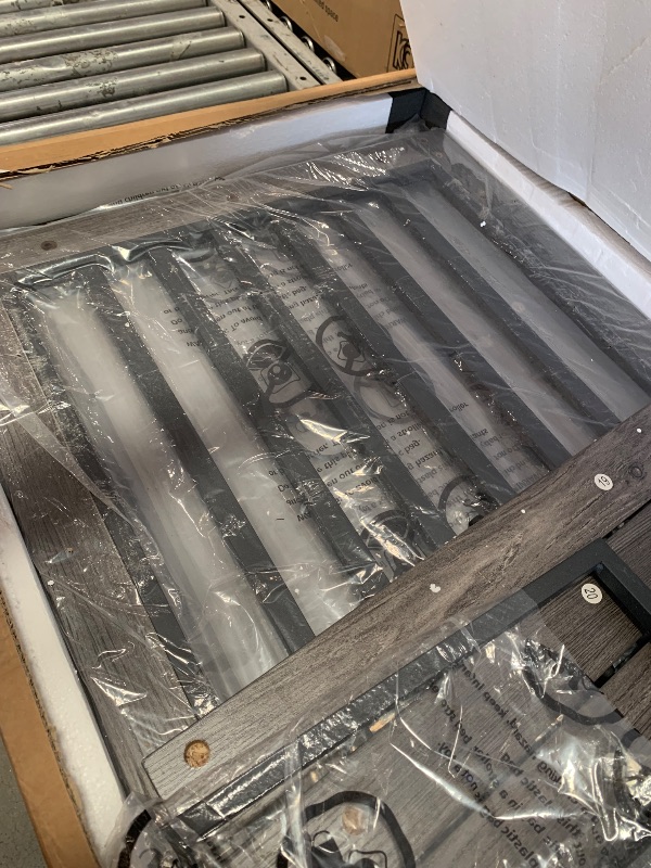 View 2 of **************INCOMPLETE ITEM, THIS IS ONLY BOX #1 OUT OF 2 TOTAL*************
DWVO 71" Double Dog Crate Furniture with LED Light & Power Outlets, Heavy Duty Dual Dog Kennel TV Stand w Storage Shelves Sliding Doors, Wooden Two Dog Cage Table 2 Medium Larg